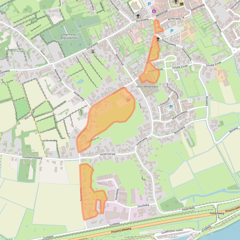 Kaart van postcodegebied 3253XE.
