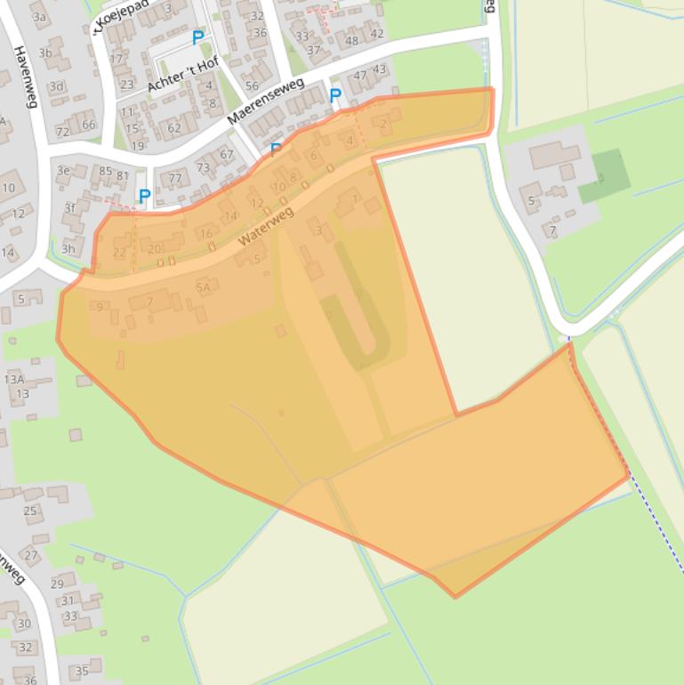 Kaart van postcodegebied 3253XL.