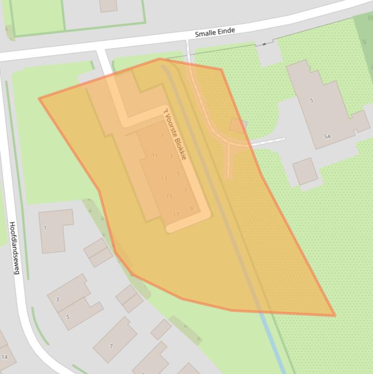 Kaart van postcodegebied 3253XP.