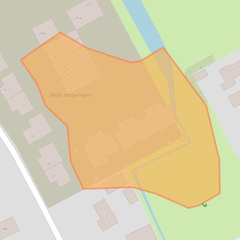 Kaart van postcodegebied 3253XW.