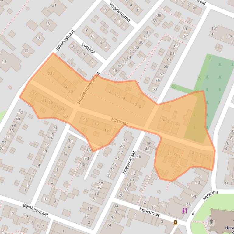 Kaart van postcodegebied 3255AD.