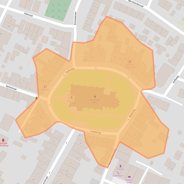 Kaart van postcodegebied 3255AH.