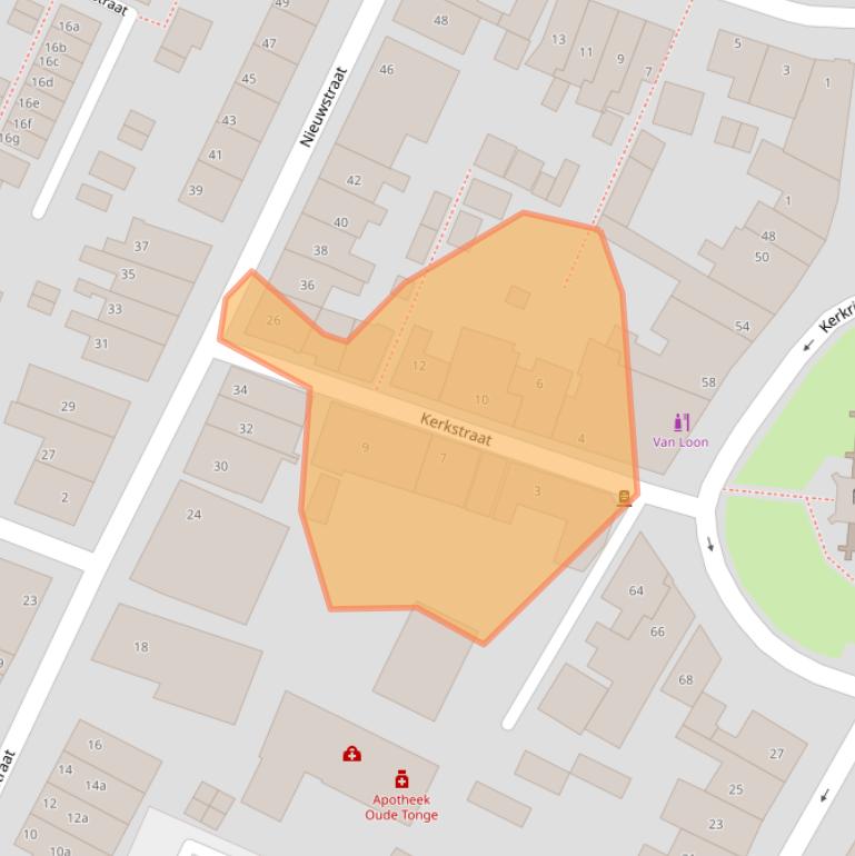 Kaart van postcodegebied 3255AJ.