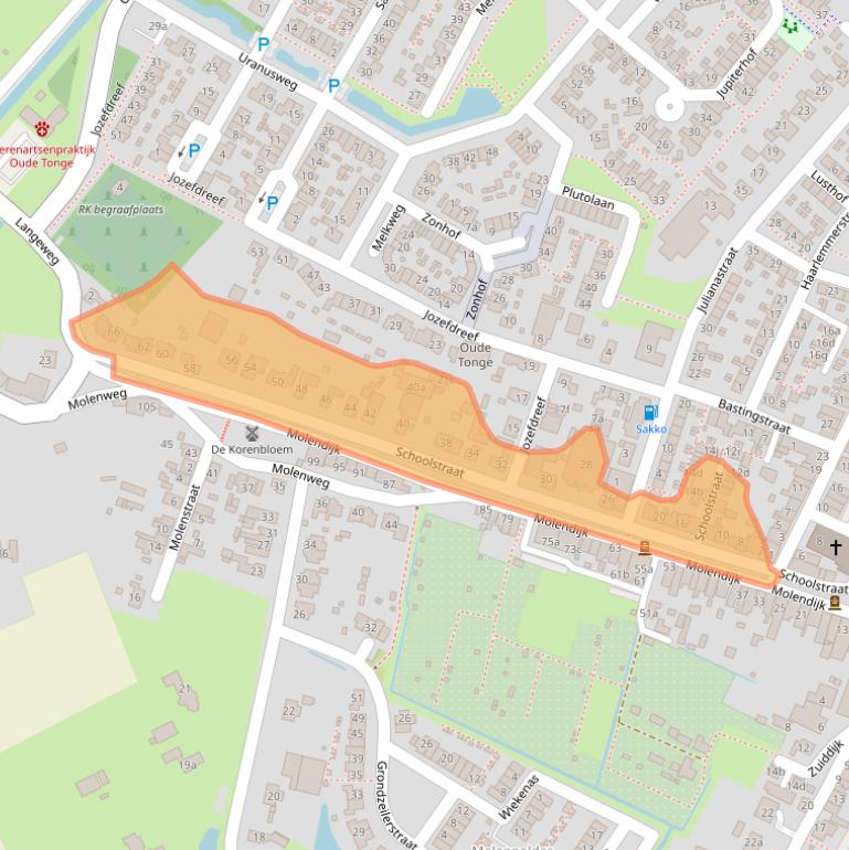 Kaart van postcodegebied 3255AV.