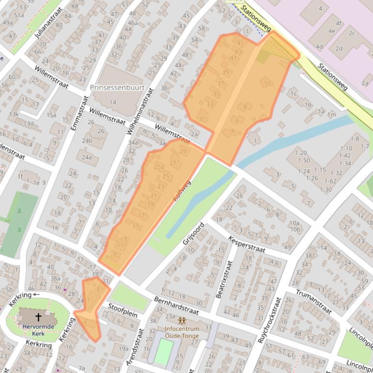 Kaart van postcodegebied 3255BK.