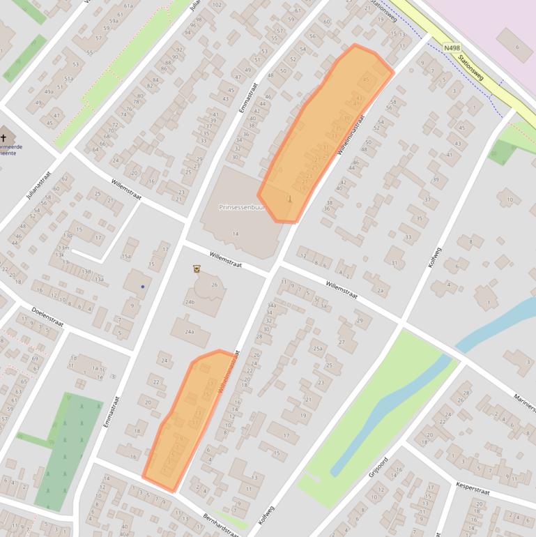 Kaart van postcodegebied 3255BP.