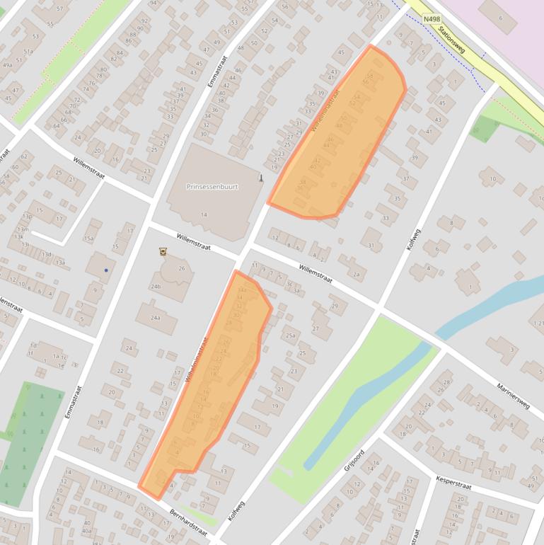 Kaart van postcodegebied 3255BR.