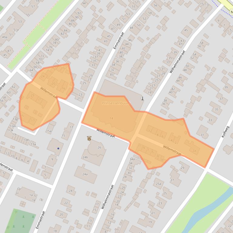 Kaart van postcodegebied 3255BS.