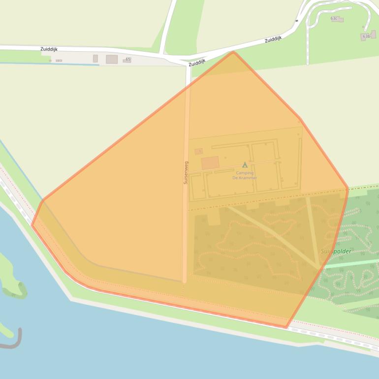 Kaart van postcodegebied 3255NA.