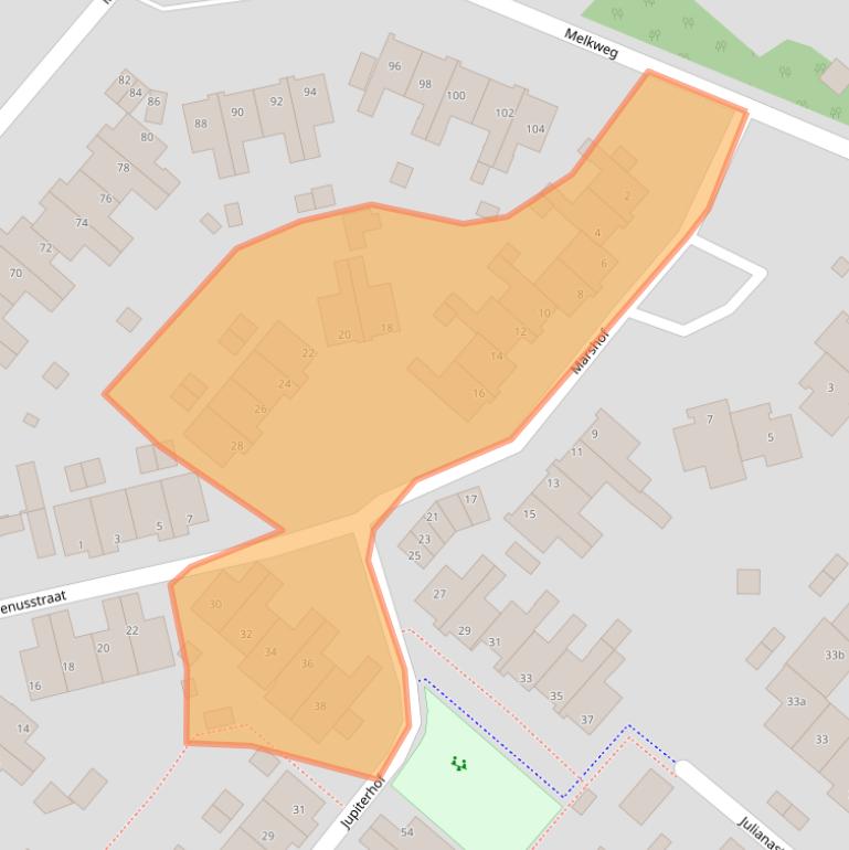 Kaart van postcodegebied 3255TD.