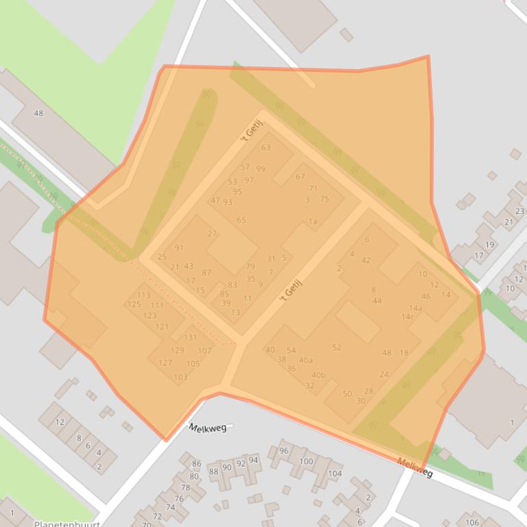 Kaart van postcodegebied 3255TG.