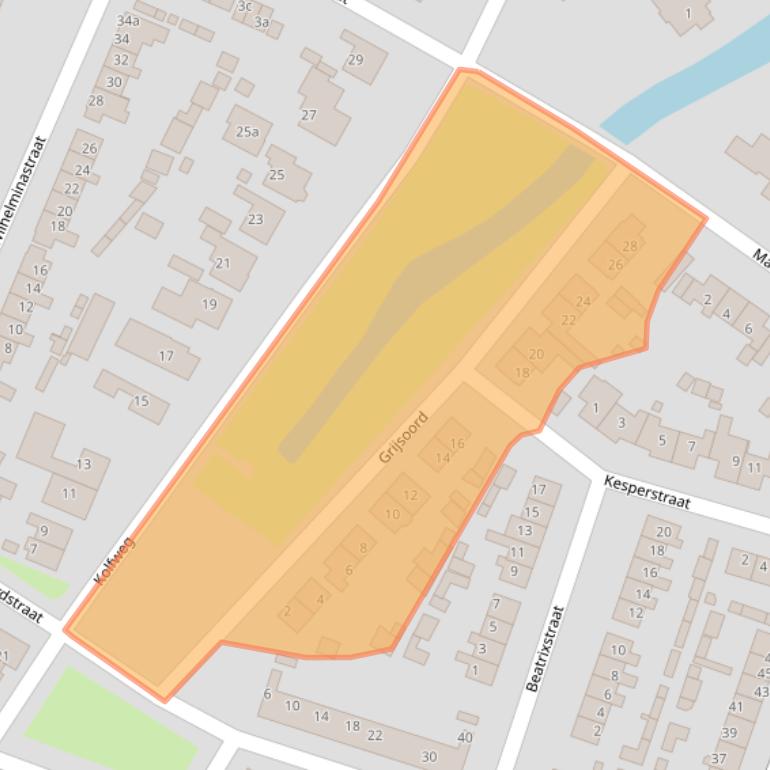 Kaart van postcodegebied 3255VC.