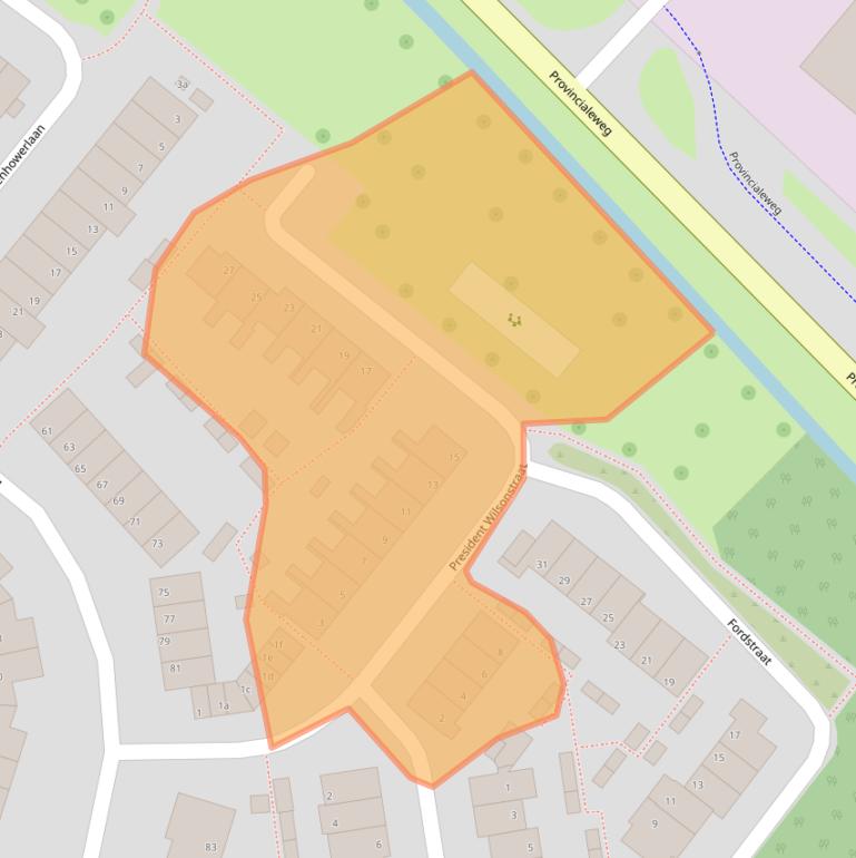Kaart van postcodegebied 3255VH.
