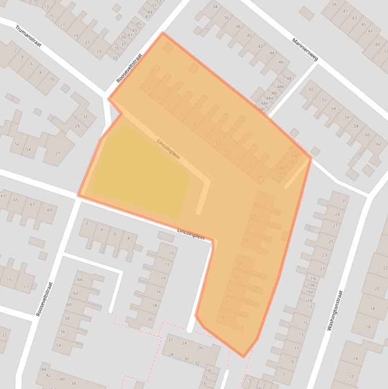 Kaart van postcodegebied 3255XG.