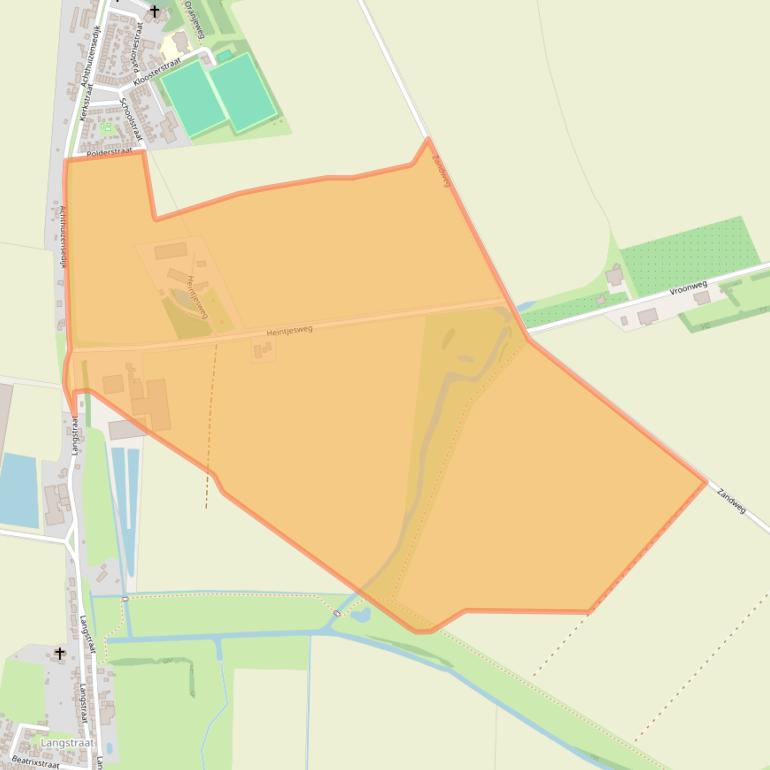 Kaart van postcodegebied 3256AD.