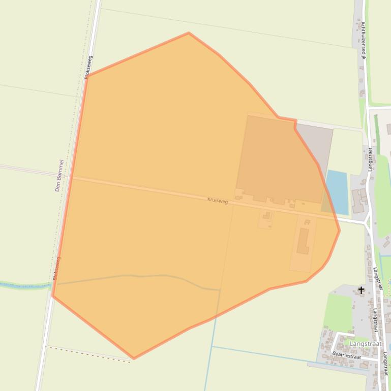 Kaart van postcodegebied 3256AJ.