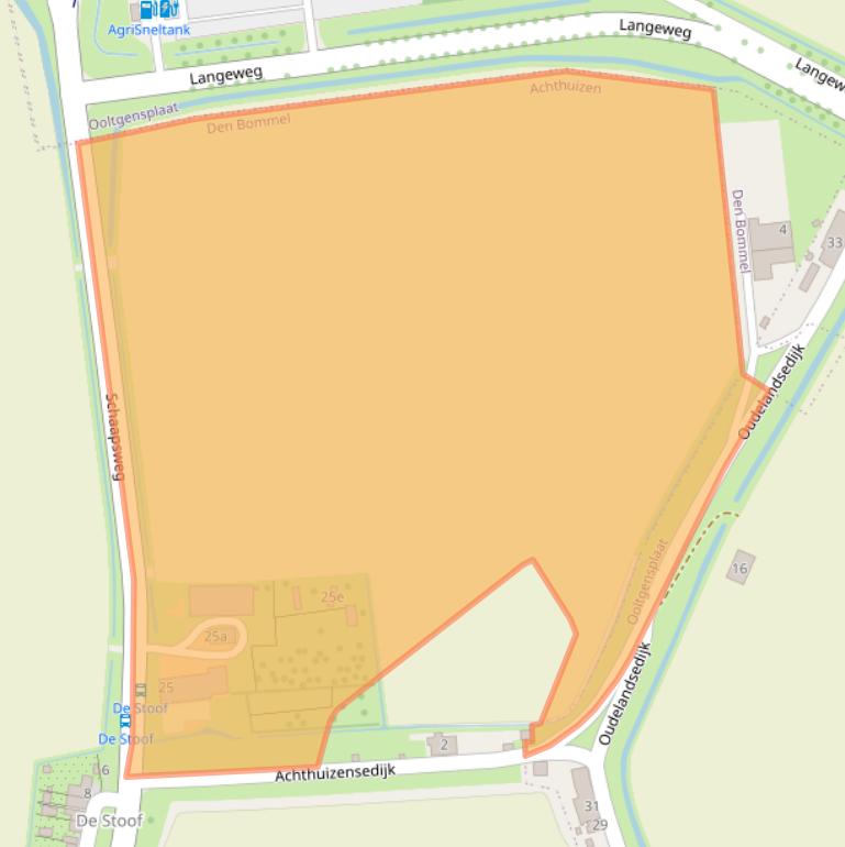 Kaart van postcodegebied 3256KA.