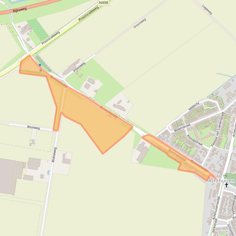 Kaart van postcodegebied 3256LC.