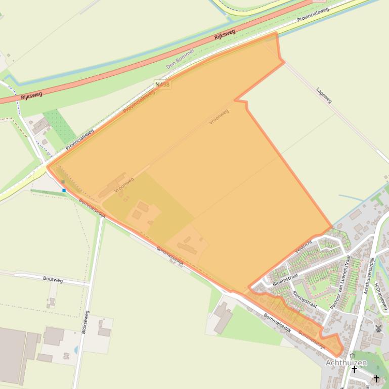 Kaart van postcodegebied 3256LD.