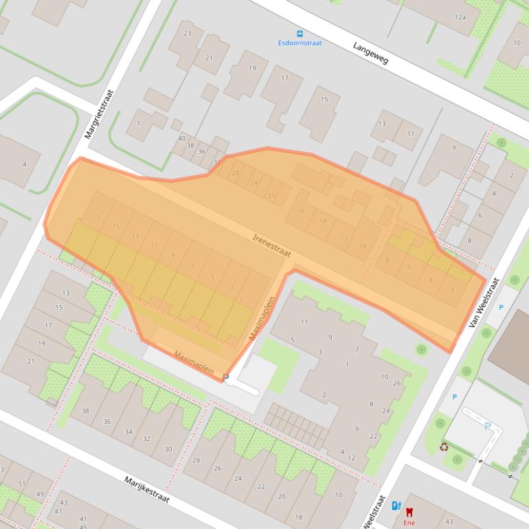 Kaart van postcodegebied 3257AD.