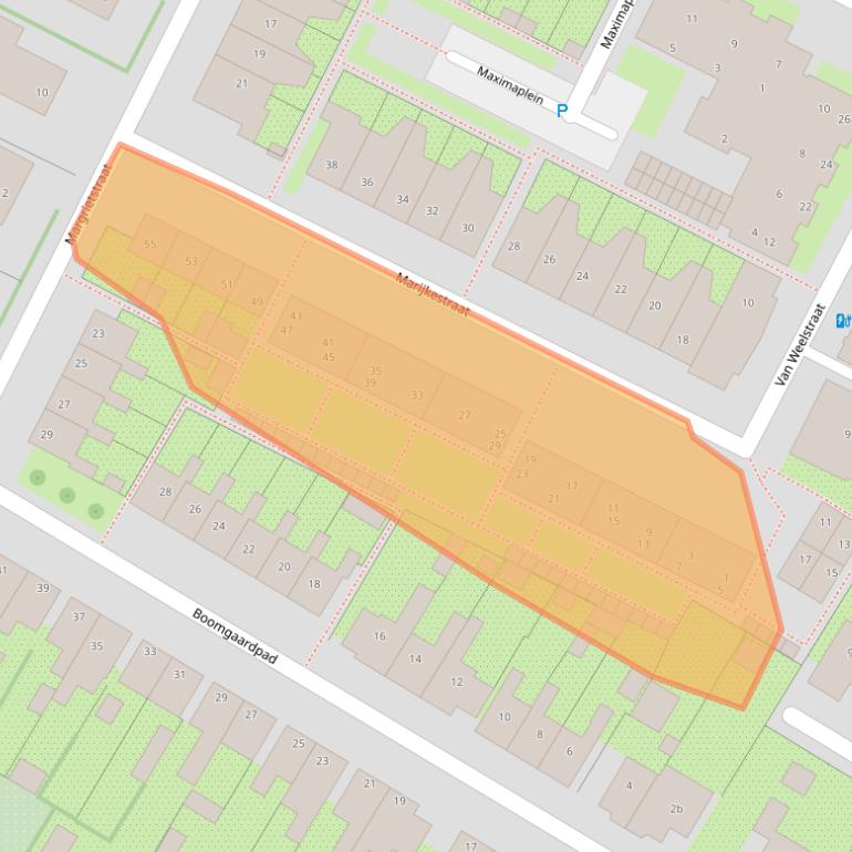 Kaart van postcodegebied 3257AK.