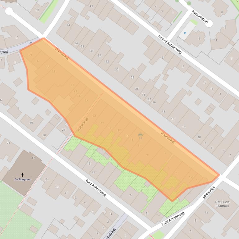 Kaart van postcodegebied 3257BC.