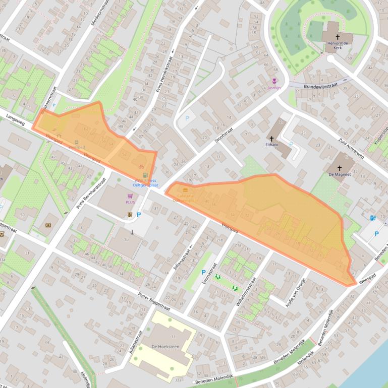 Kaart van postcodegebied 3257KK.