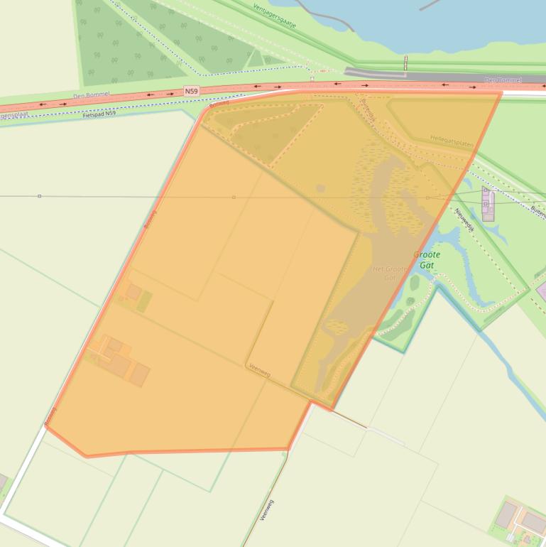 Kaart van postcodegebied 3257KL.