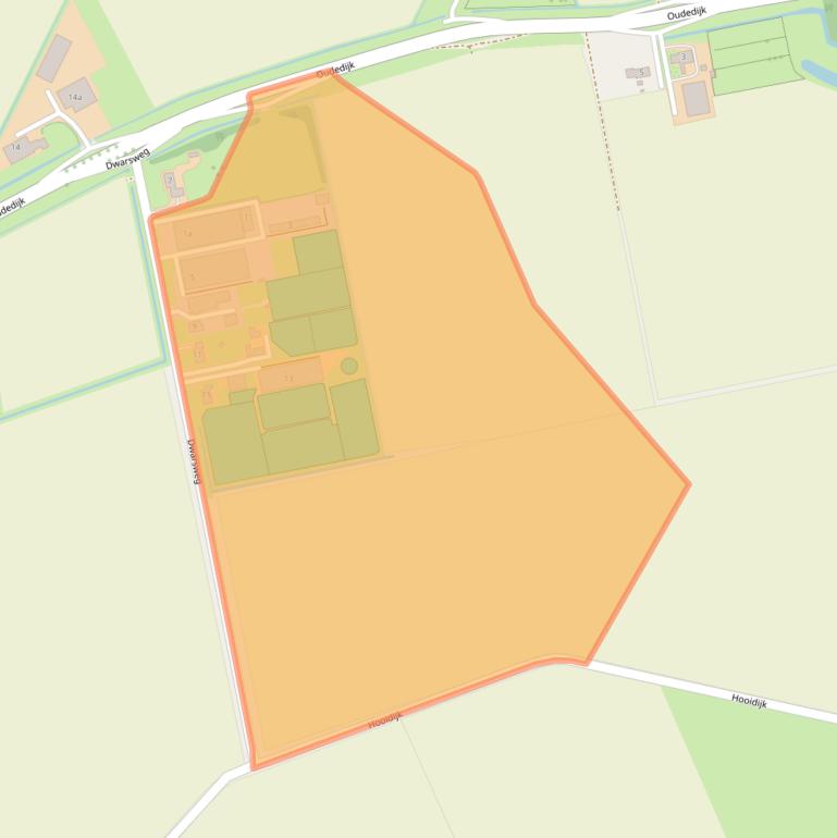 Kaart van postcodegebied 3257LC.