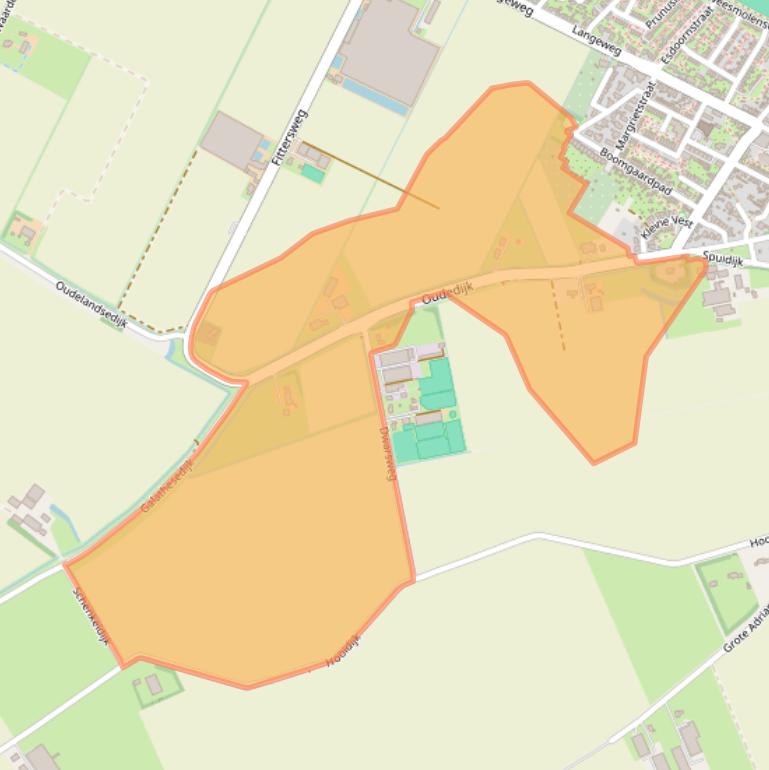 Kaart van postcodegebied 3257LM.