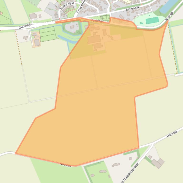 Kaart van postcodegebied 3257LN.