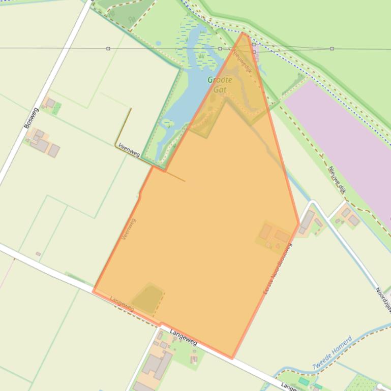 Kaart van postcodegebied 3257LT.