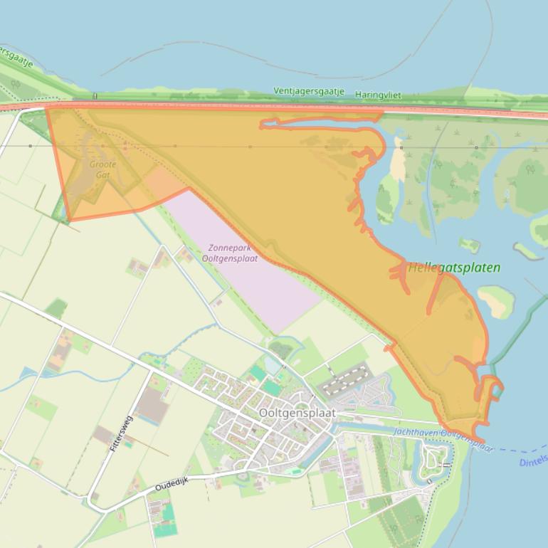 Kaart van postcodegebied 3257LX.