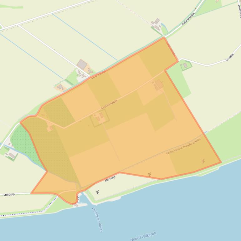 Kaart van postcodegebied 3257MA.