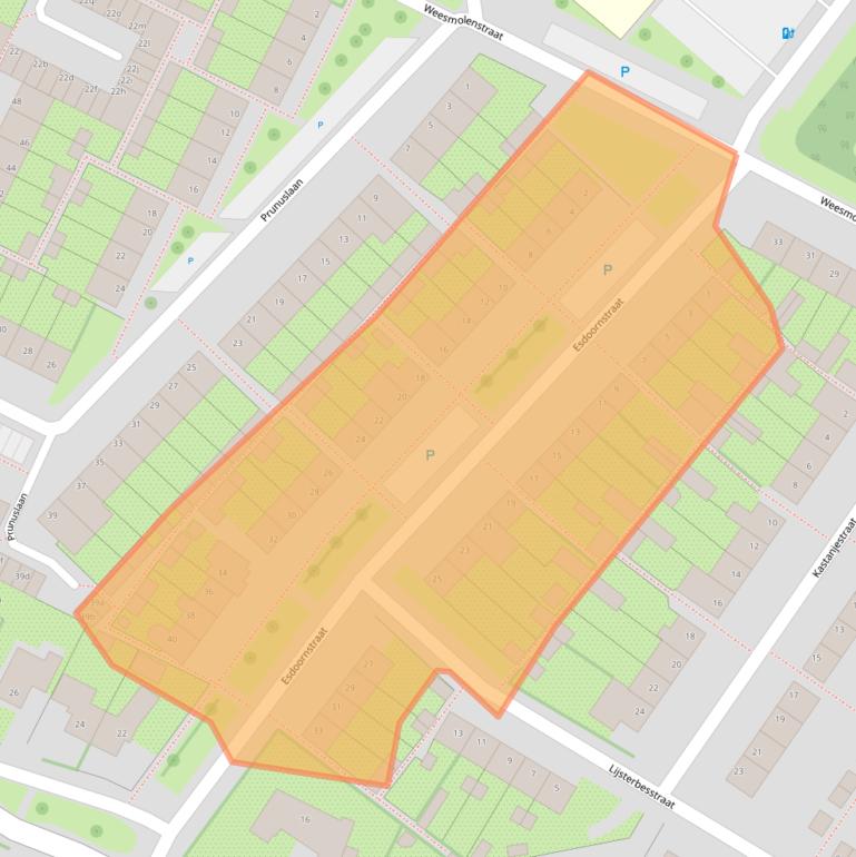 Kaart van postcodegebied 3257XB.