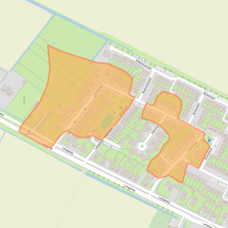 Kaart van postcodegebied 3257XE.