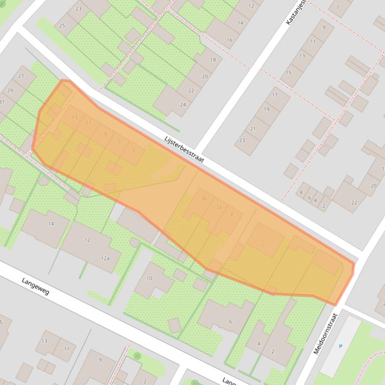 Kaart van postcodegebied 3257XG.