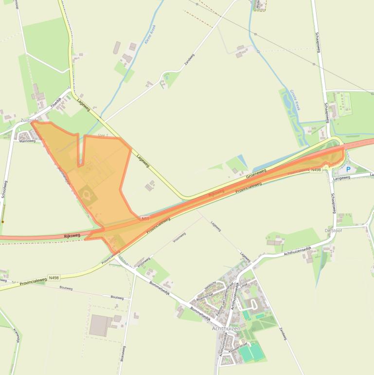 Kaart van postcodegebied 3258LA.