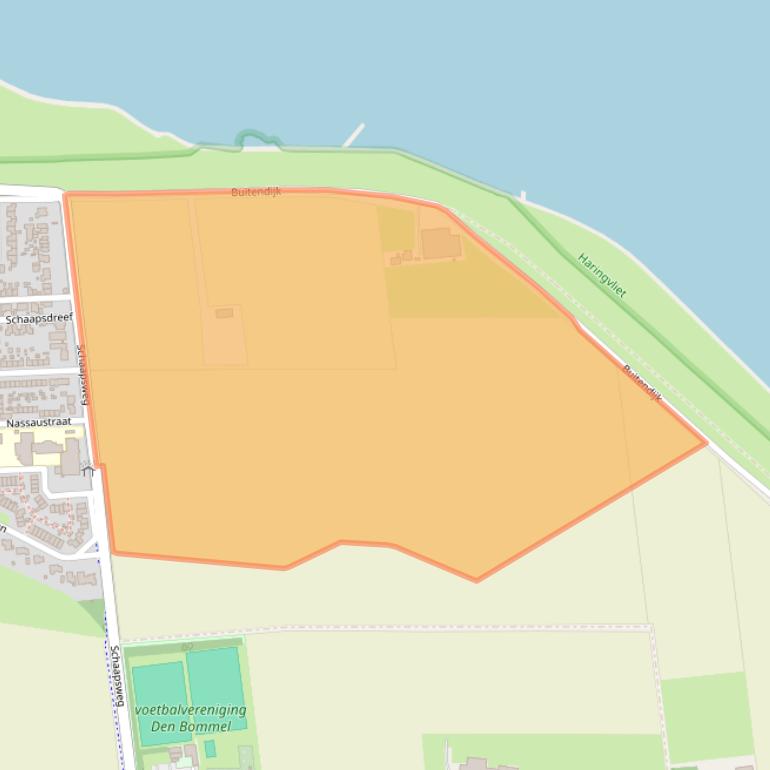 Kaart van postcodegebied 3258LD.