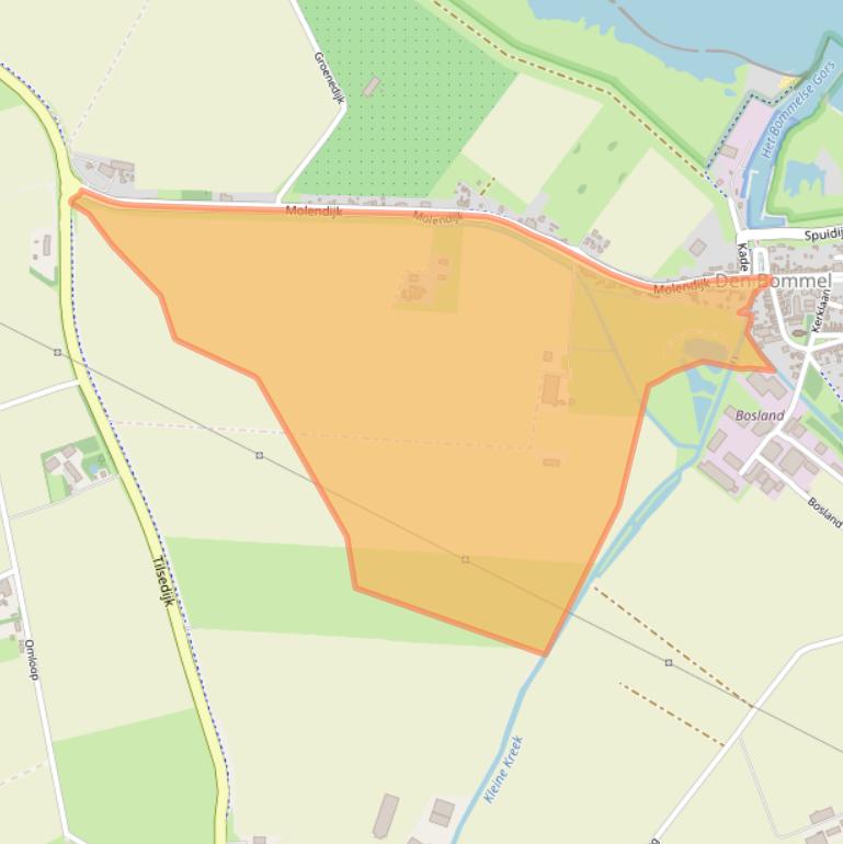 Kaart van postcodegebied 3258LN.