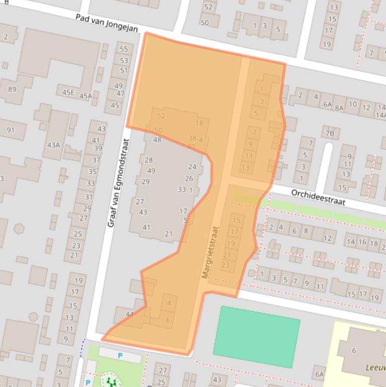 Kaart van postcodegebied 3261AN.