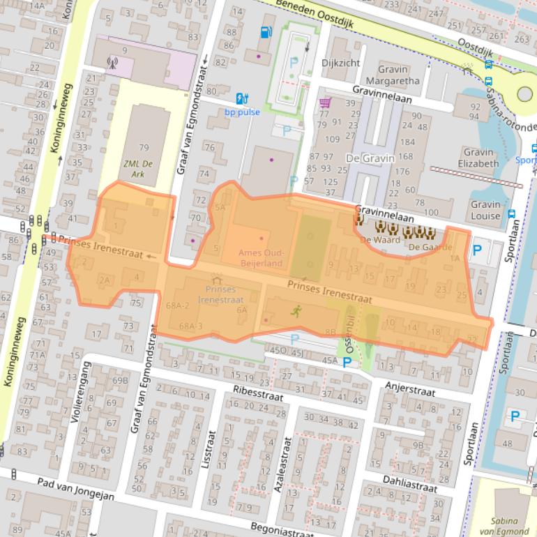 Kaart van postcodegebied 3261AP.