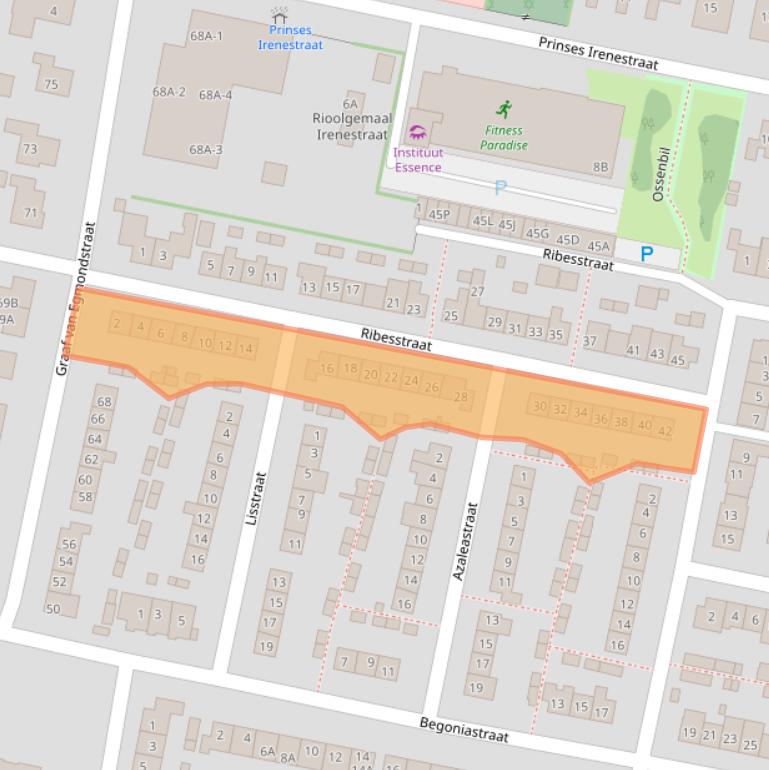 Kaart van postcodegebied 3261AS.