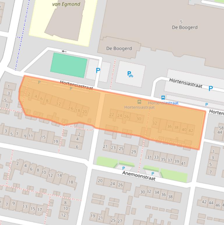 Kaart van postcodegebied 3261BH.