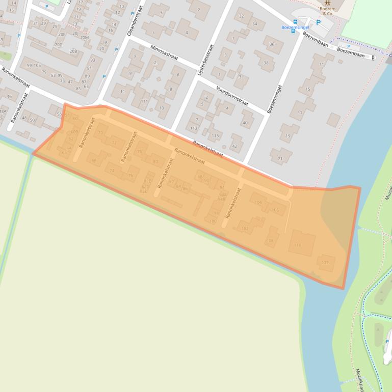 Kaart van postcodegebied 3261BW.