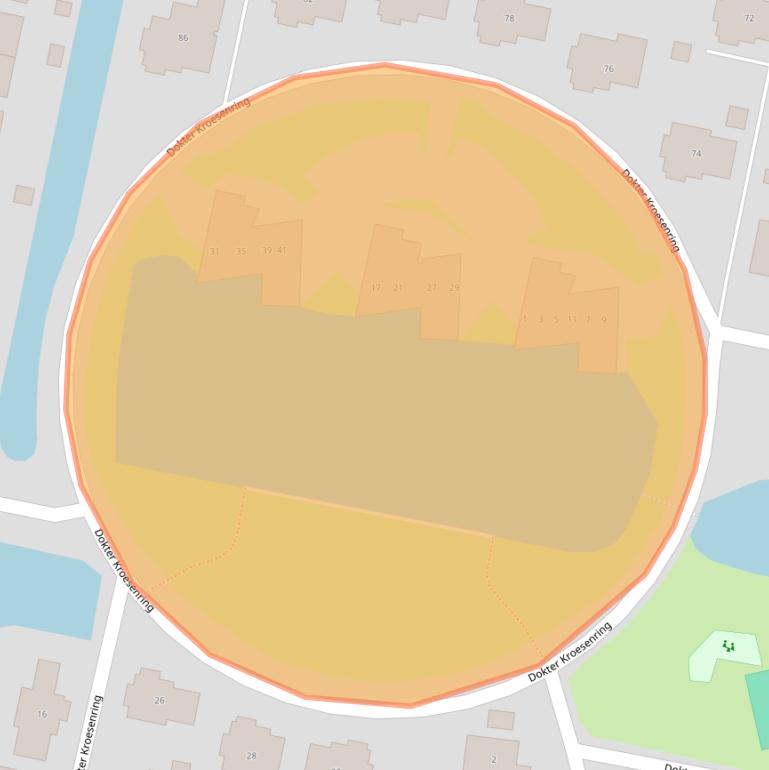 Kaart van postcodegebied 3261CD.