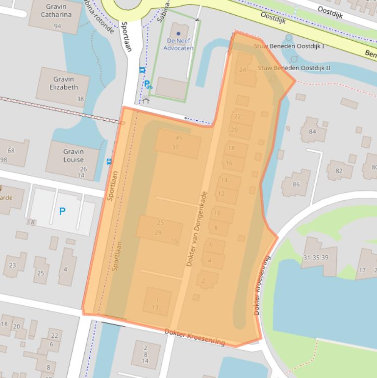 Kaart van postcodegebied 3261CK.