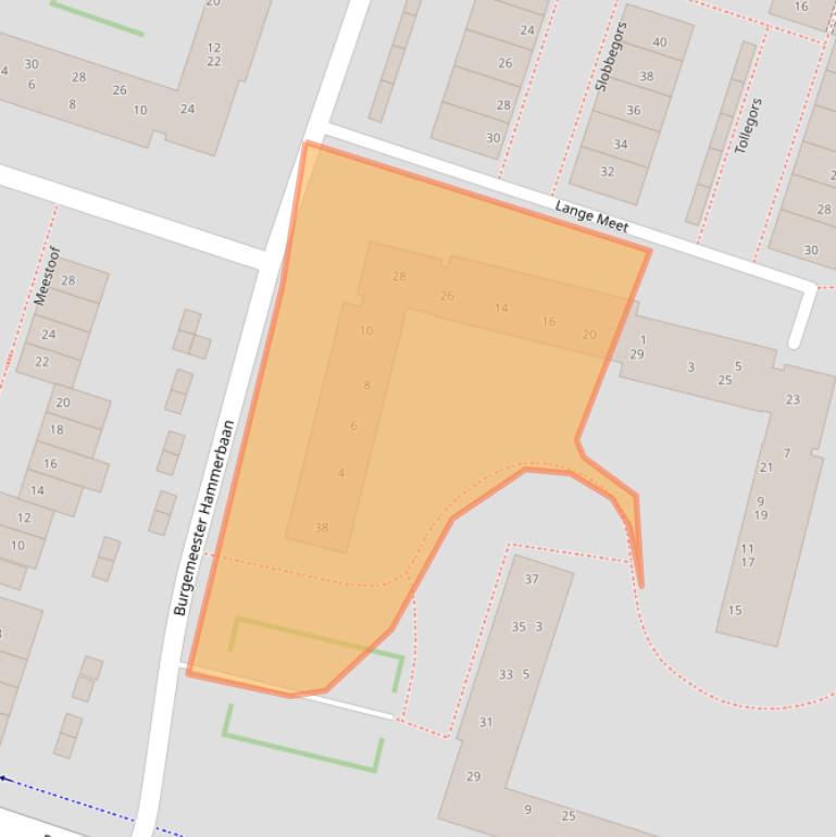 Kaart van postcodegebied 3261EB.