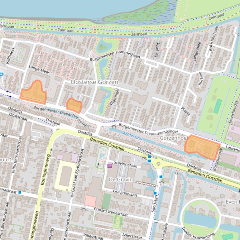 Kaart van postcodegebied 3261ED.