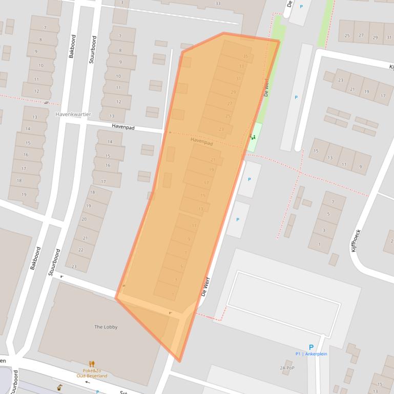 Kaart van postcodegebied 3261ES.